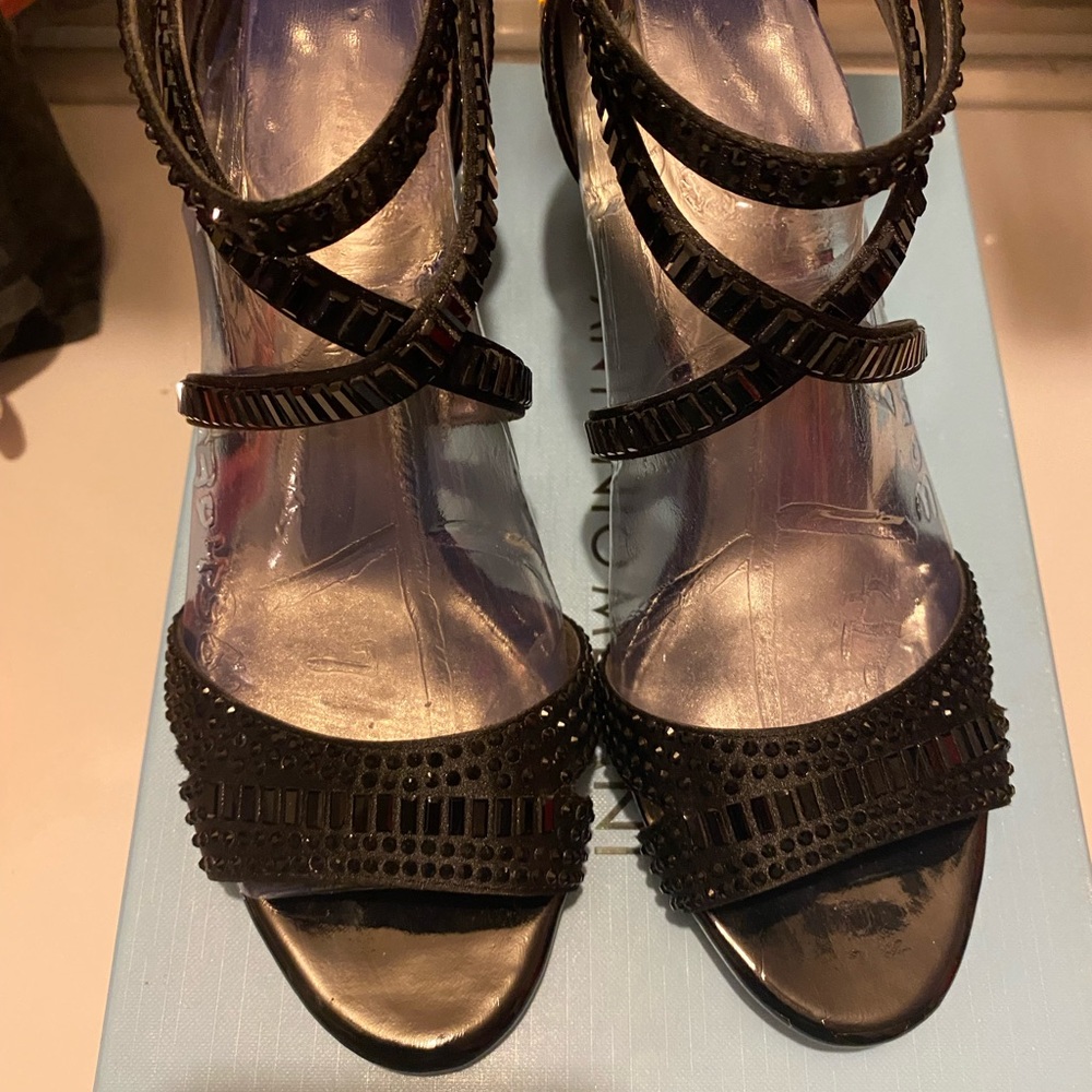Black Ankle Strap Heels